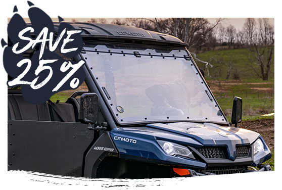 25% off Windshields