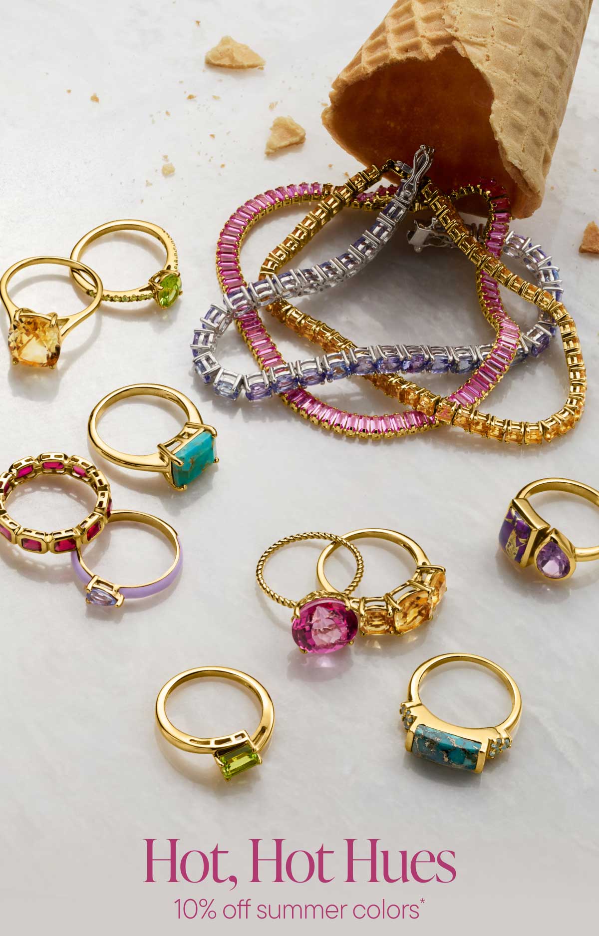 Hot, Hot Hues. 10% off summer colors*