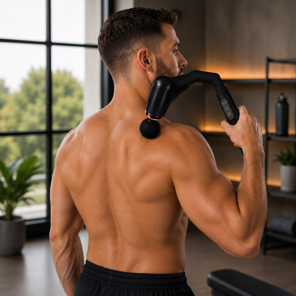 Wellbeing Back and Neck Massager with Exended Handle