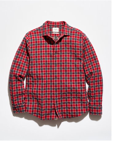Fleur De Lis Plaid Cedar Shirt