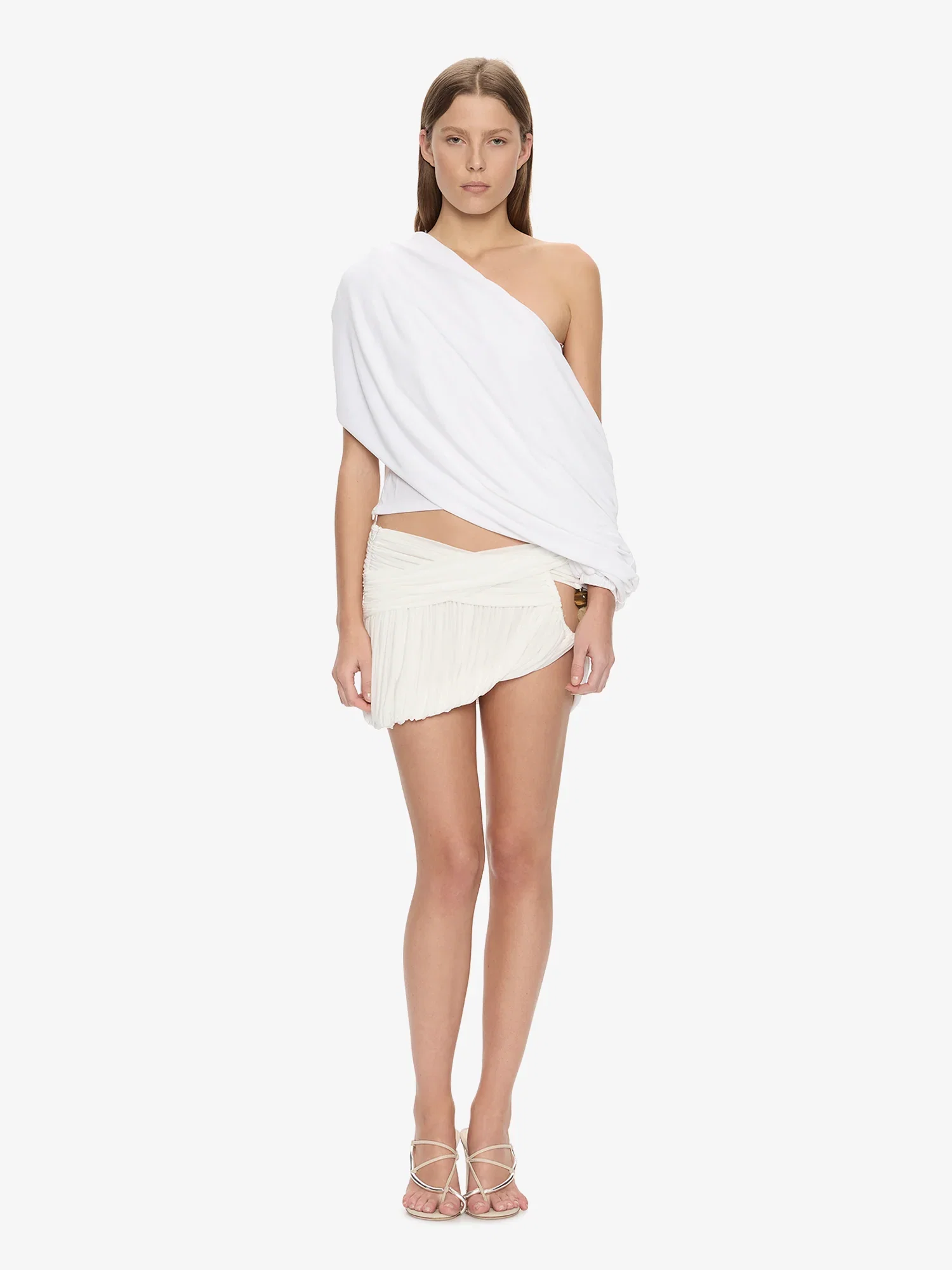 Image of Beach Glass Bubble Mini Skirt