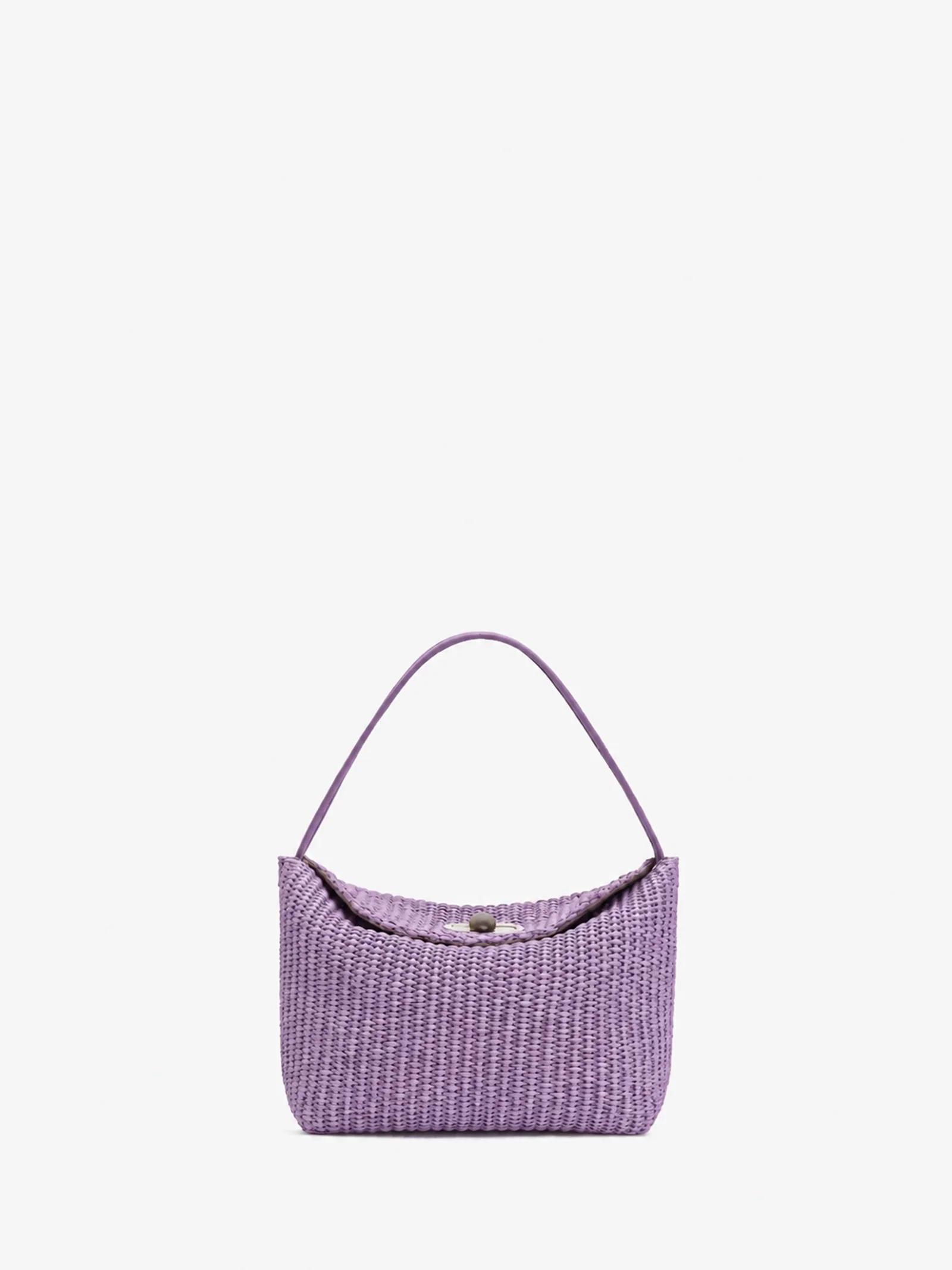 Image of Turnlock Raffia Mini Bag