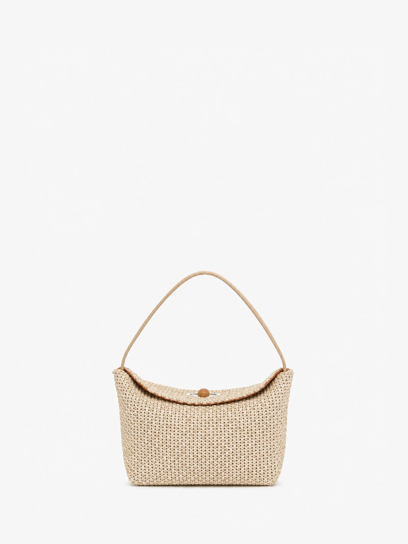 Image of Turnlock Raffia Mini Bag