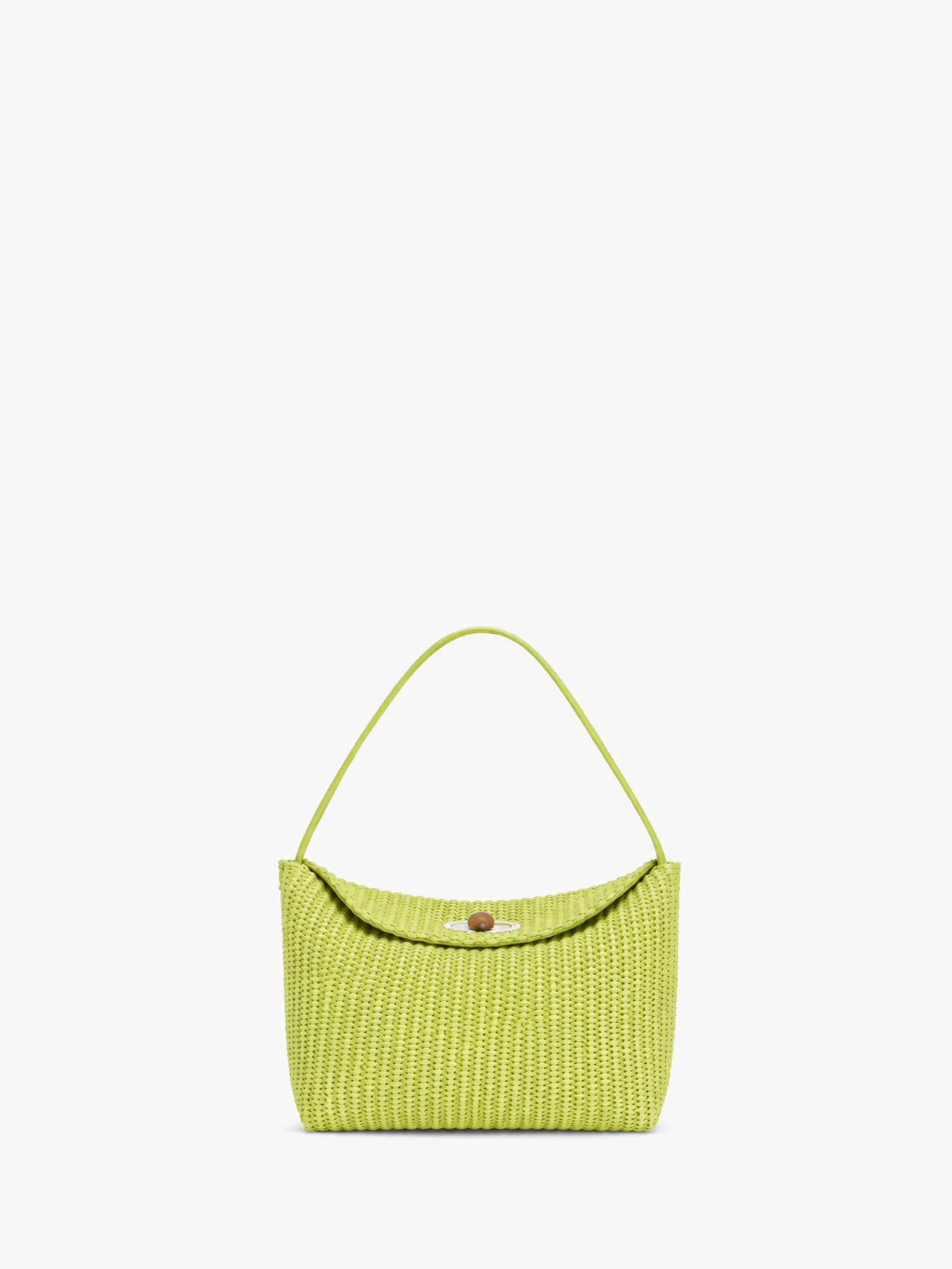 Image of Turnlock Raffia Mini Bag