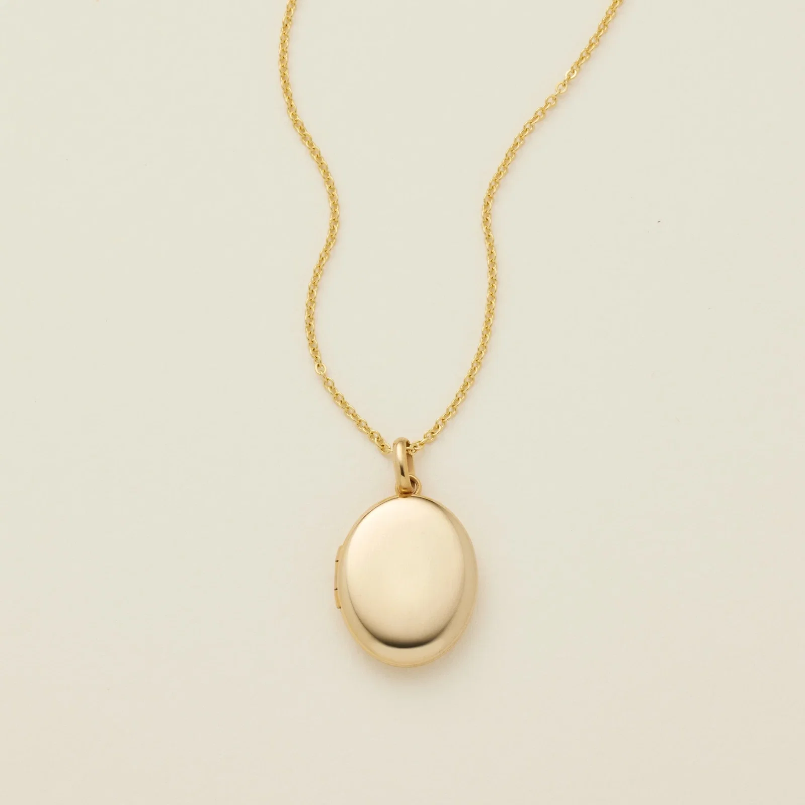 Image of Mini Oval Locket Necklace