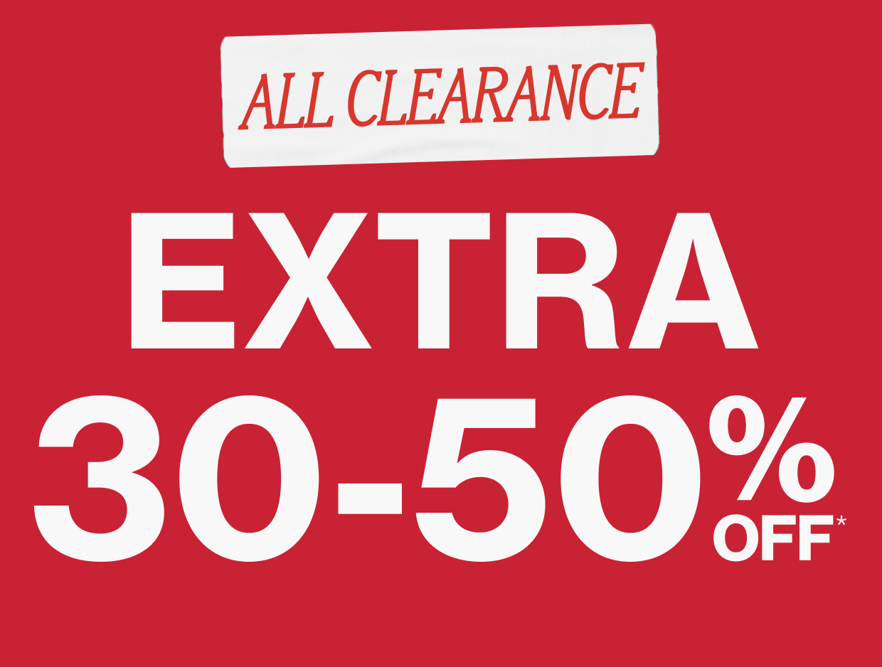 New Clearance Sale Extra 30-50% Off