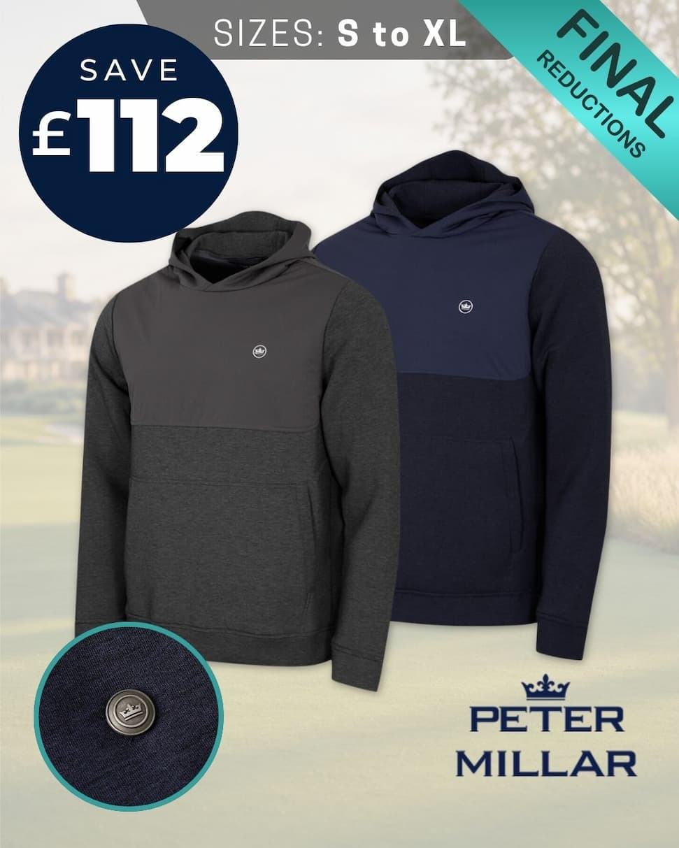 Peter Millar Mens Winsome Hybrid Warm Stretch Tailored Classic Golf Hoody