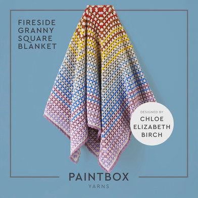 FREE Fireside Granny Square Blanket in Simply DK