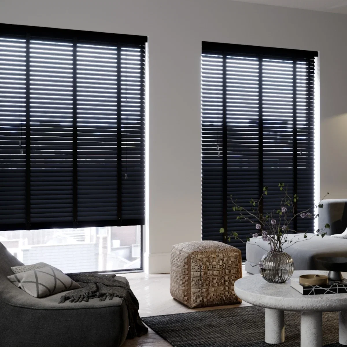 Image of Real Wood Satin Black with Smokey Tape