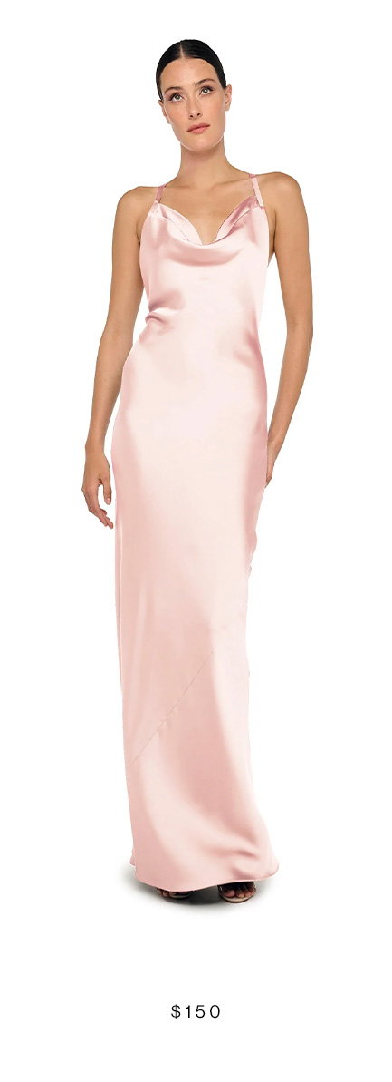 CROSS BACK BIAS GOWN