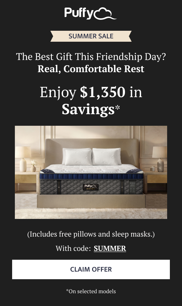 Enjoy $1,350 in savings