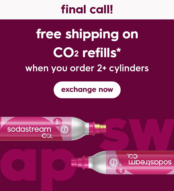 Free shipping on CO2 refills