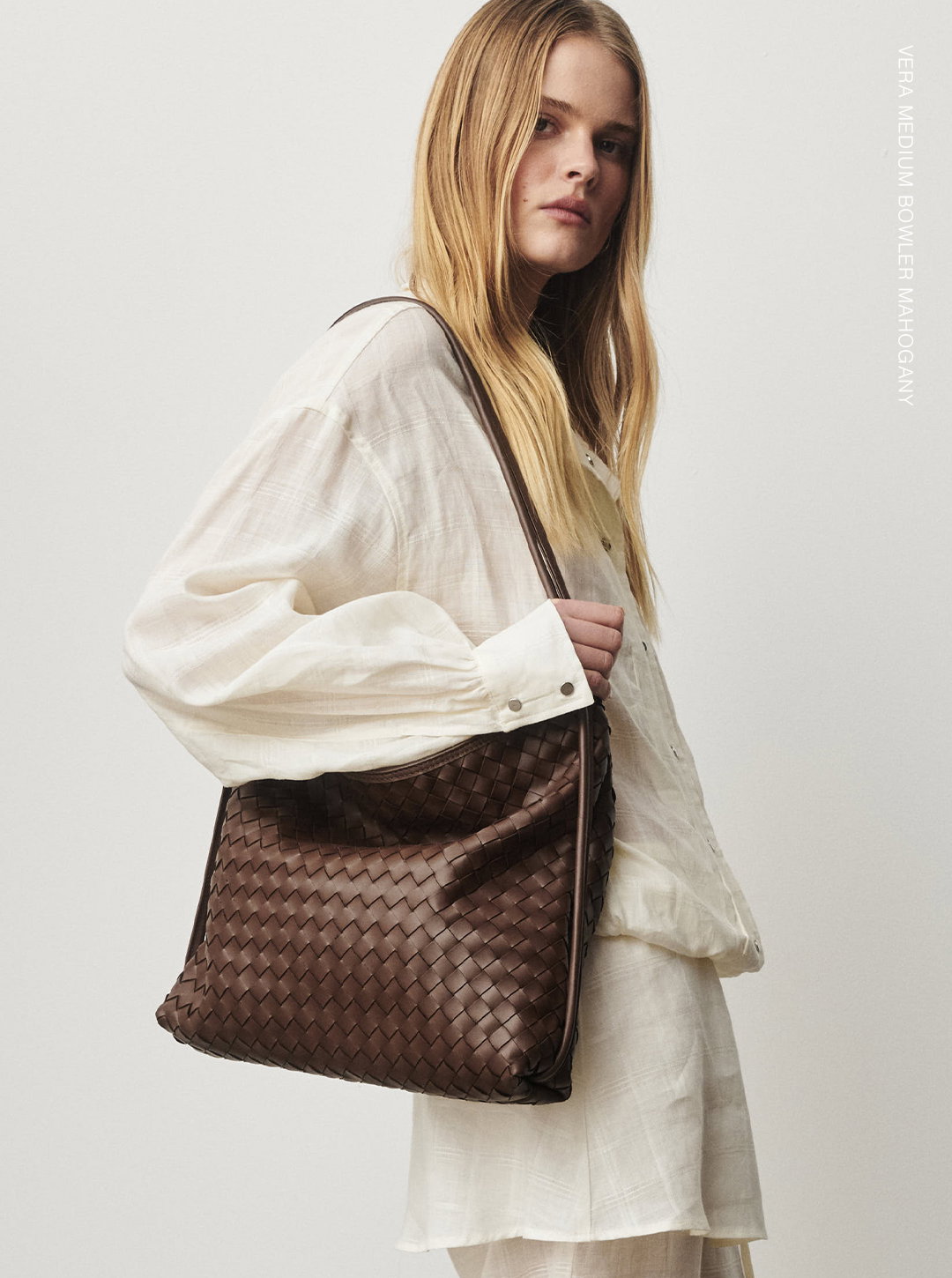 Woven Bella Convertible Backpack Chocolate