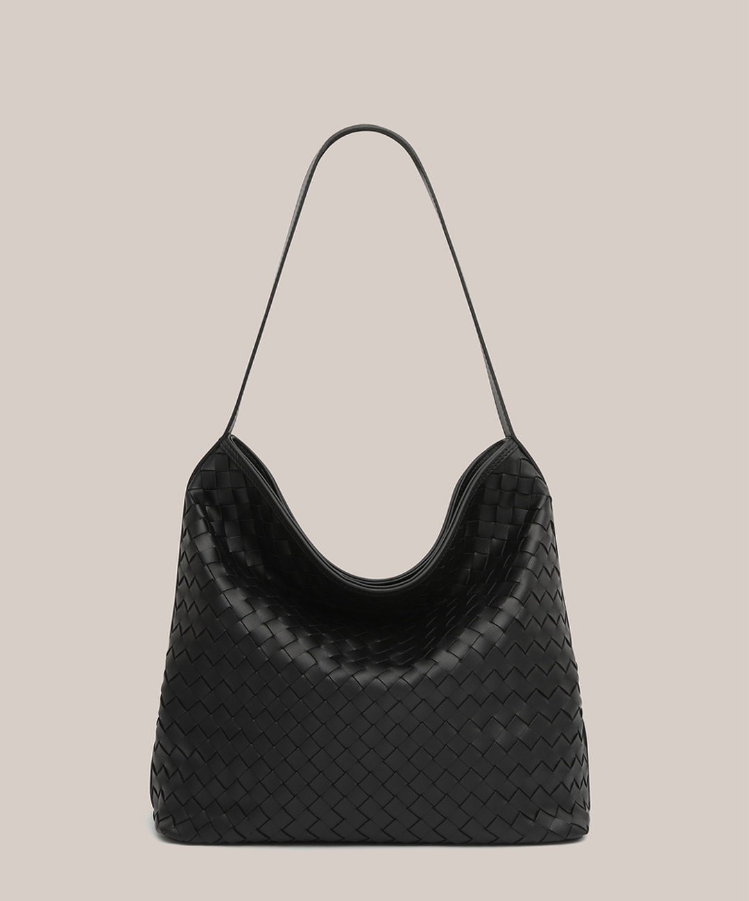 Bianca Woven Hobo Black