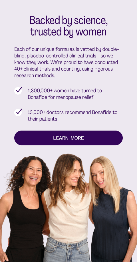 Backed by science, trusted by women