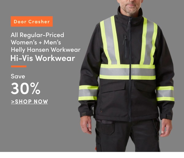 Door Crasher All Regular-Priced Women's + Men's Helly Hansen Workwear Hi-Vis Workwear Save 30%