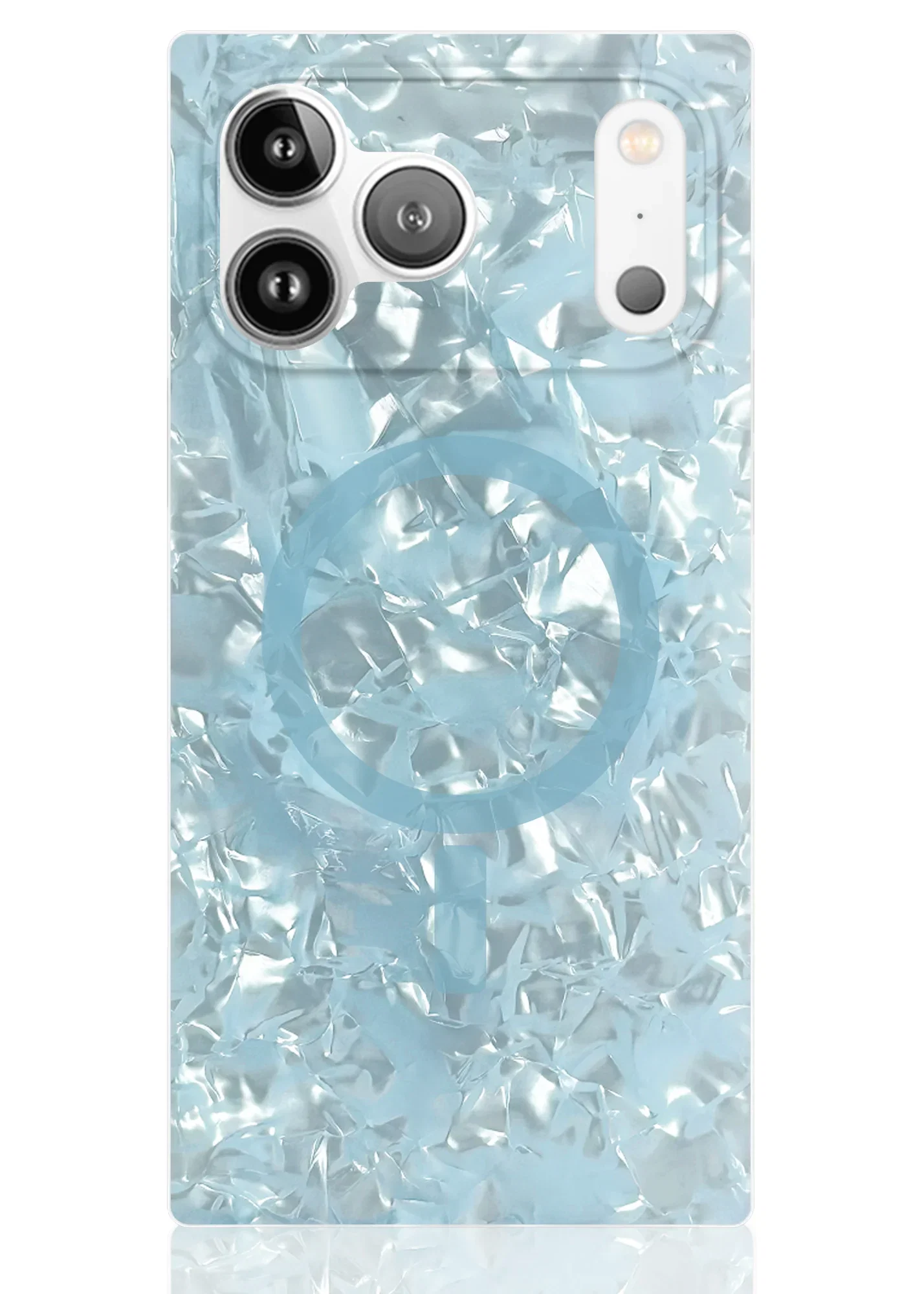 Image of SQUARE® Icy Blue Pearl iPhone Case