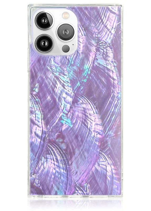 Image of SQUARE® Violet Mother of Pearl iPhone Case