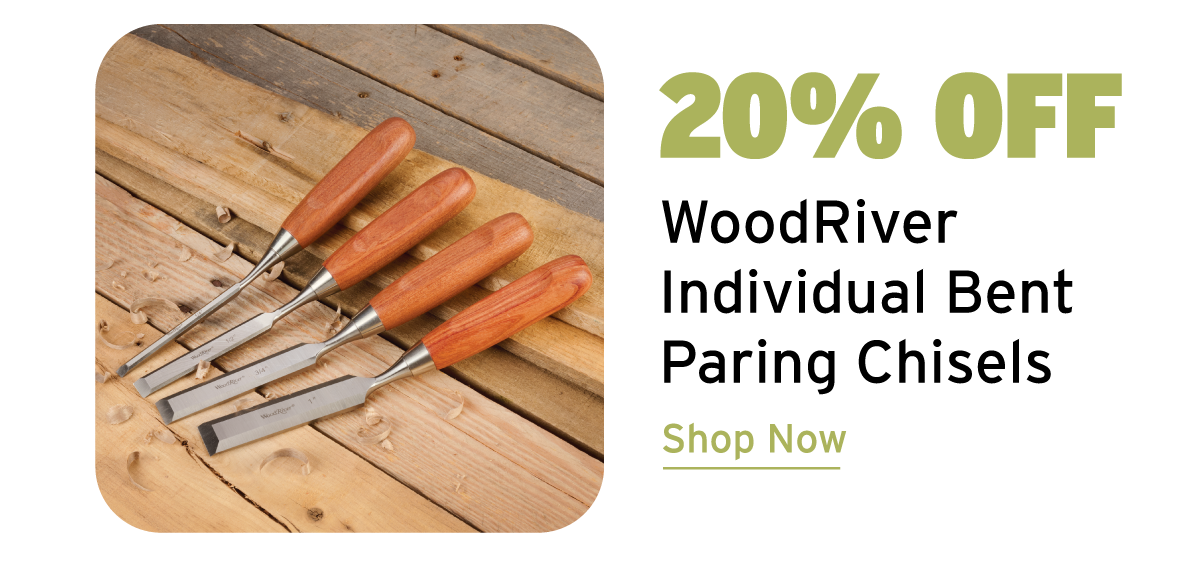 WoodRiver Individual Bent Paring Chisels