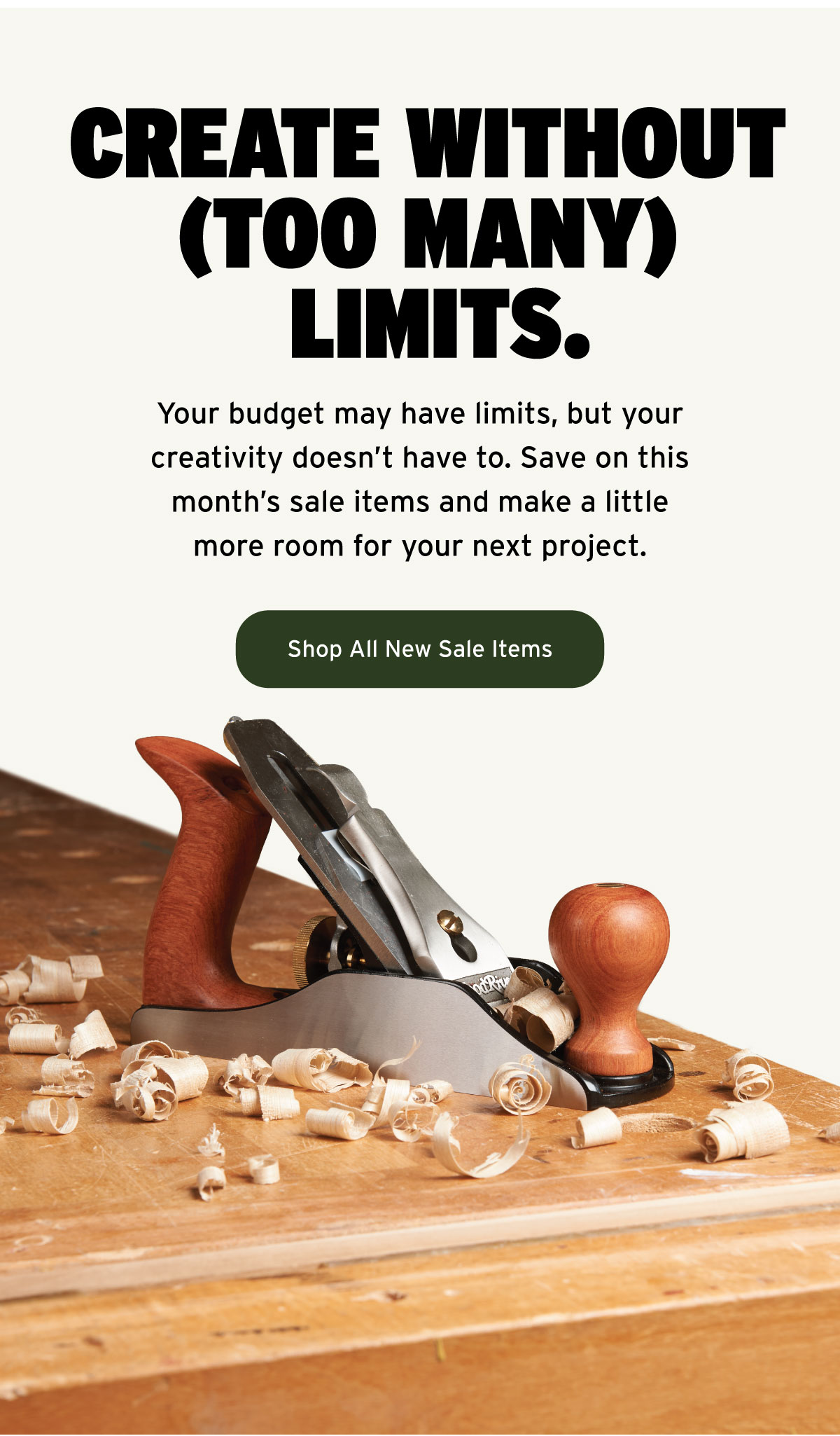 Create Without (Too Many) Limits.