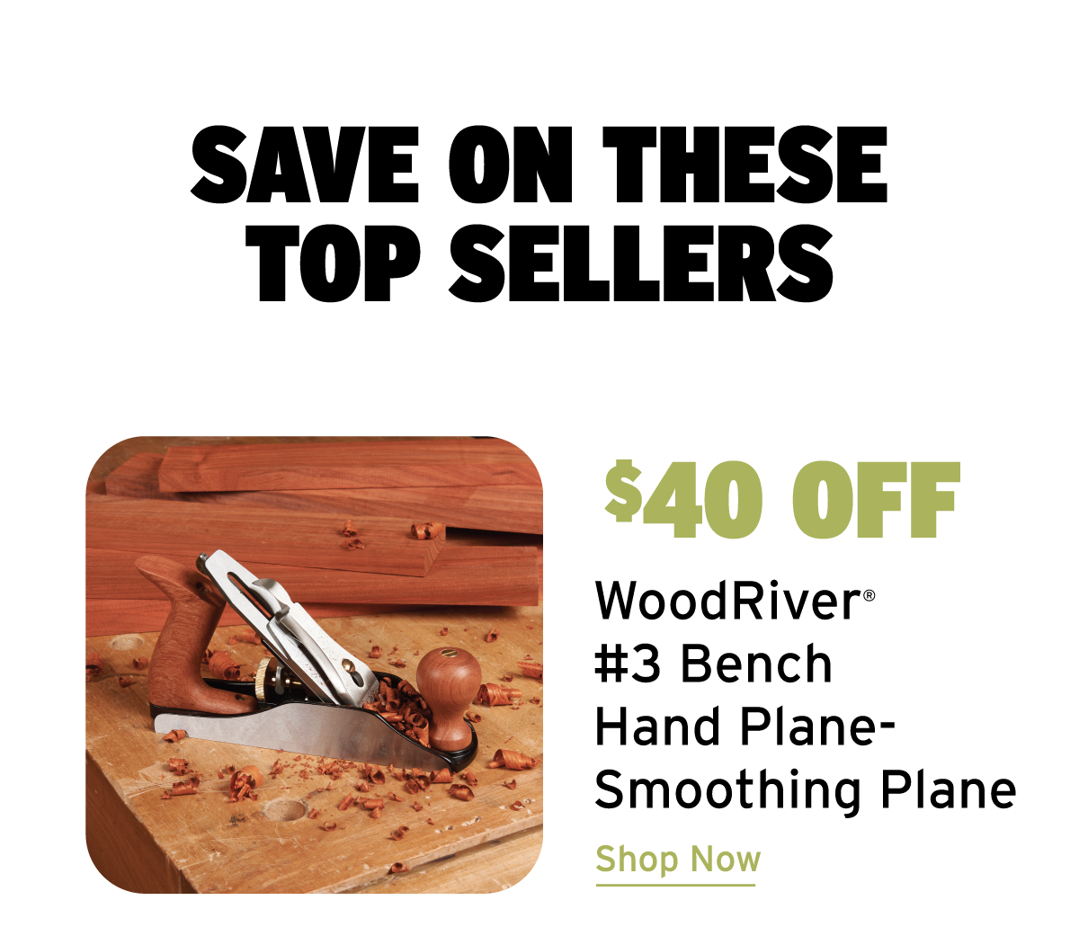 WoodRiver #3 Bench Hand Plane - Smoothing Plane - V3