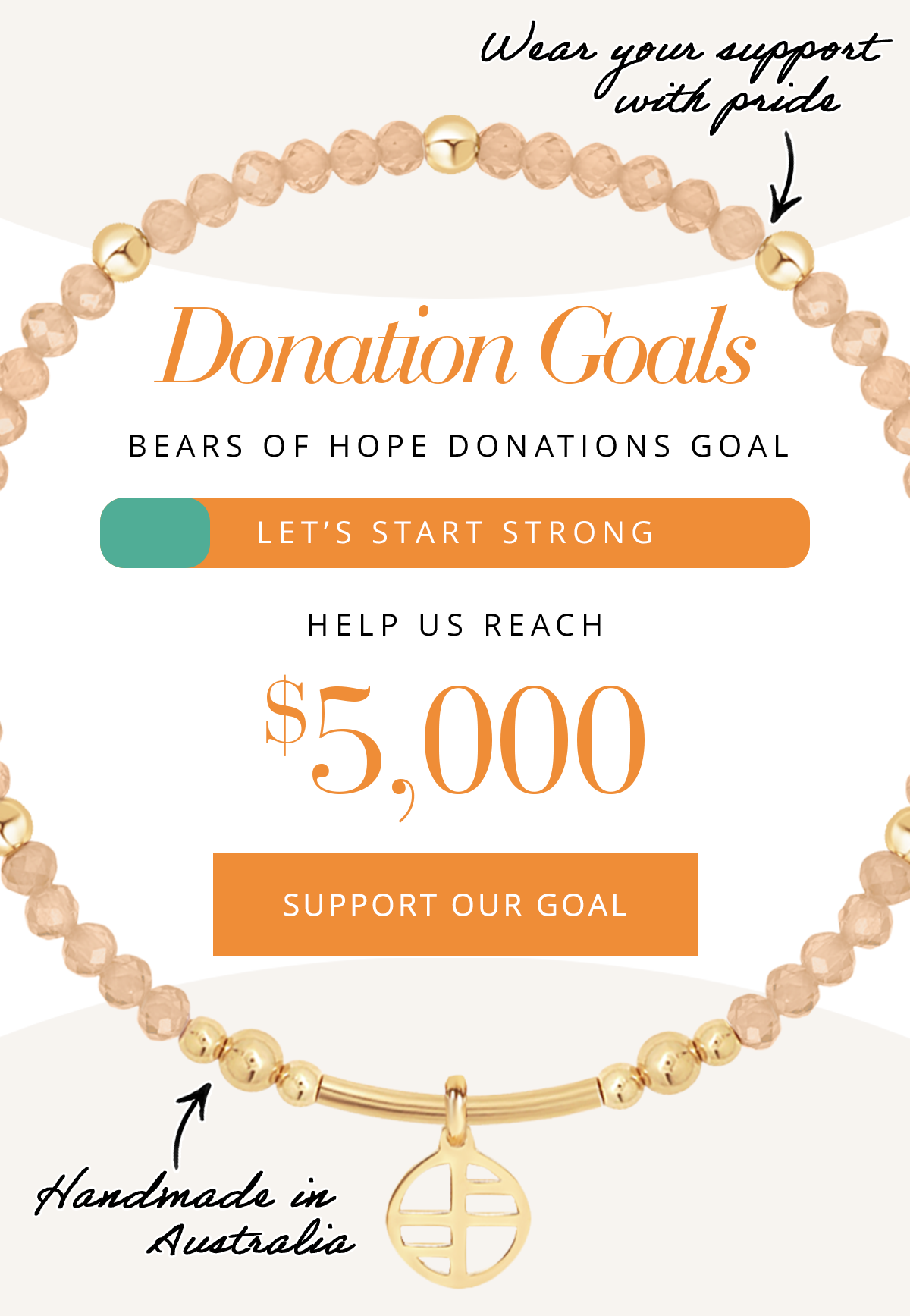 Donation Goals Bears of Hope | Donations Tracker | Help Us Reach $5,000