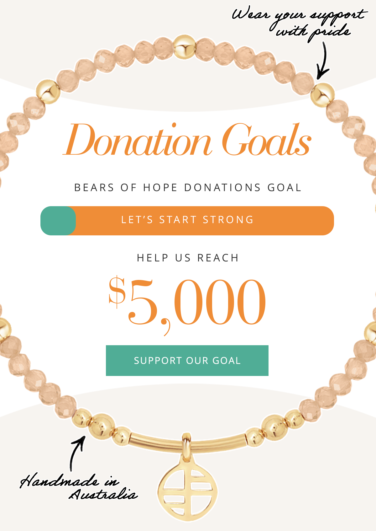 Donation Goals | Bears of Hope Donation Tracker | Help Us Reach $5,000