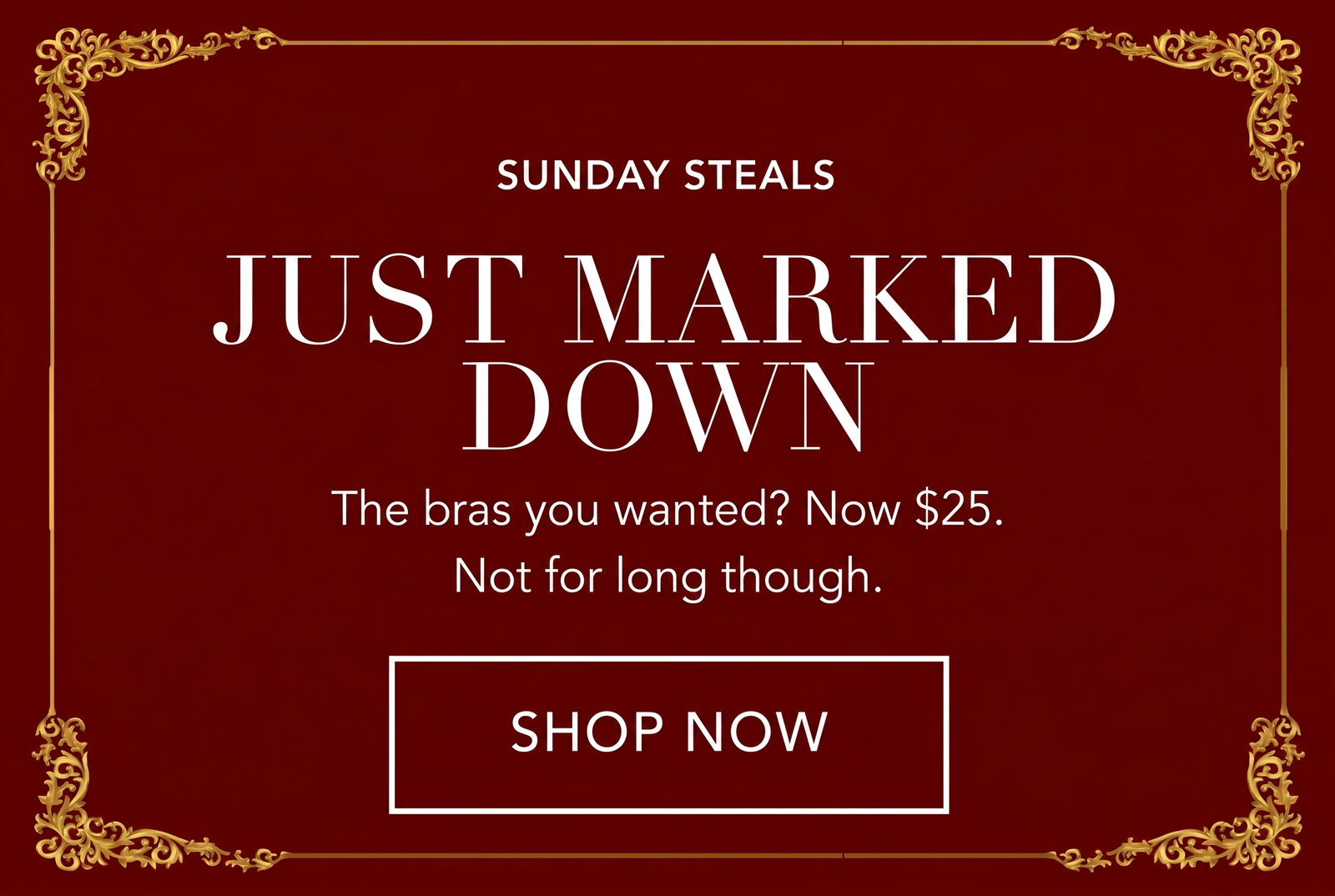Just Marked Down | The bras you wanted? Now $25. [Shop Now]
