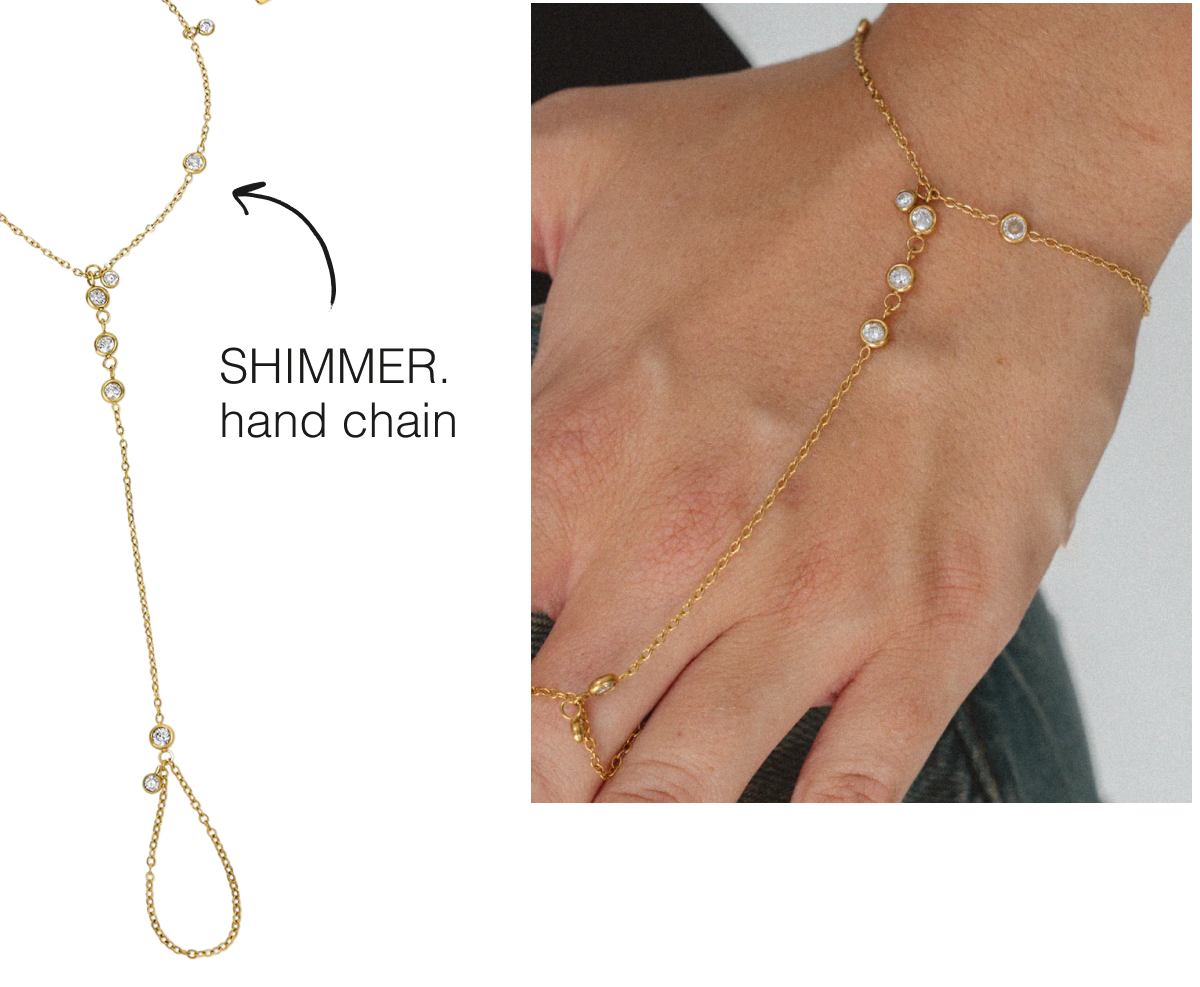 SHIMMER. Hand chain
