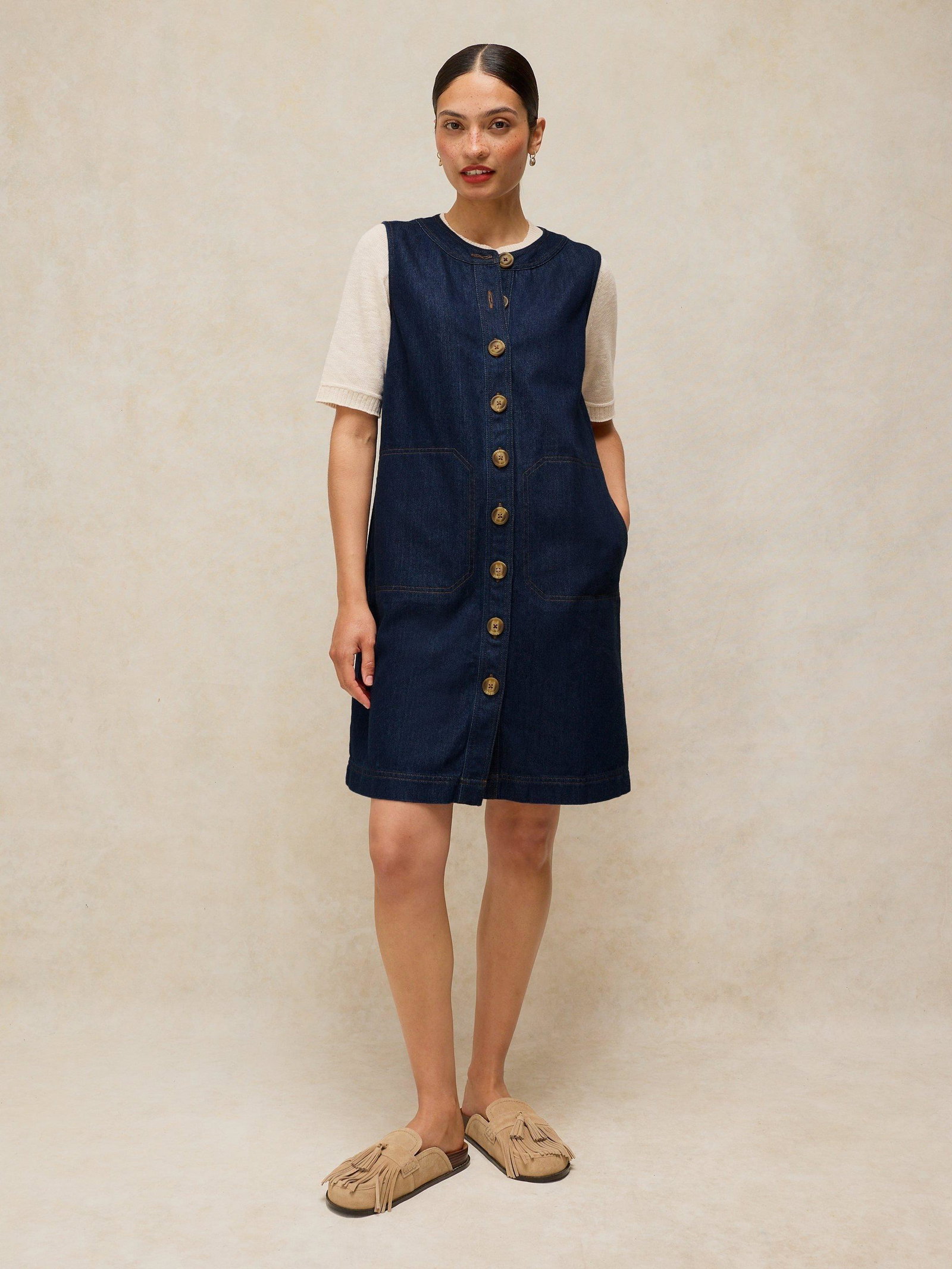Shop Millie Denim Shift Dress