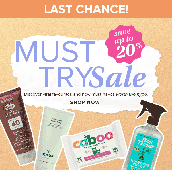 Last Chance! Must Try Sale: Save up to 20%