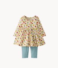 Baby Long Sleeve Skater Dress & Leggings Set