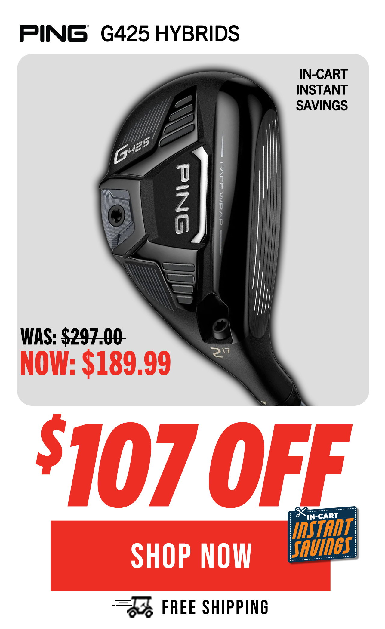 PING G425 Hybrids - ON SALE