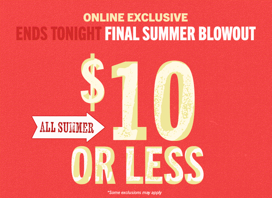 $10 or less 