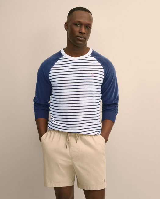 Image of Cotton Blend Terry Cloth Stripe
