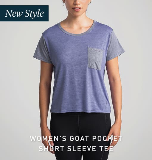 New Women's Goat Pocket Short Sleeve