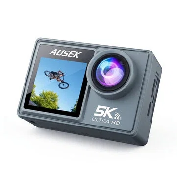 Ourlife 5K Action Camera Ultra HD Dual Screen WiFi Sports Ski Cam M40TR / M40TRW With EIS Stabilization 30M Waterproof Underwater Camera