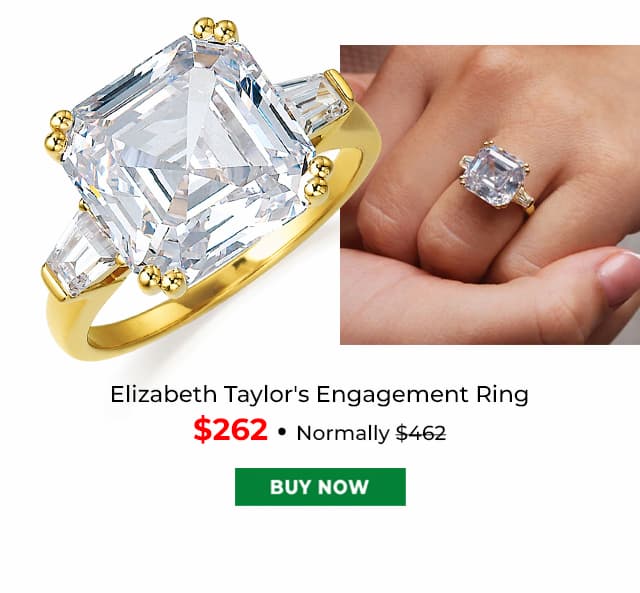 Elizabeth Taylors Ring Gold Clad