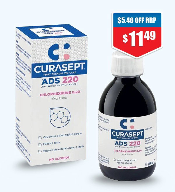 Shop Curasept Rinse 0.20% Chlorhexidine 200ml at Chemist Warehouse sale ends 5 August 2026