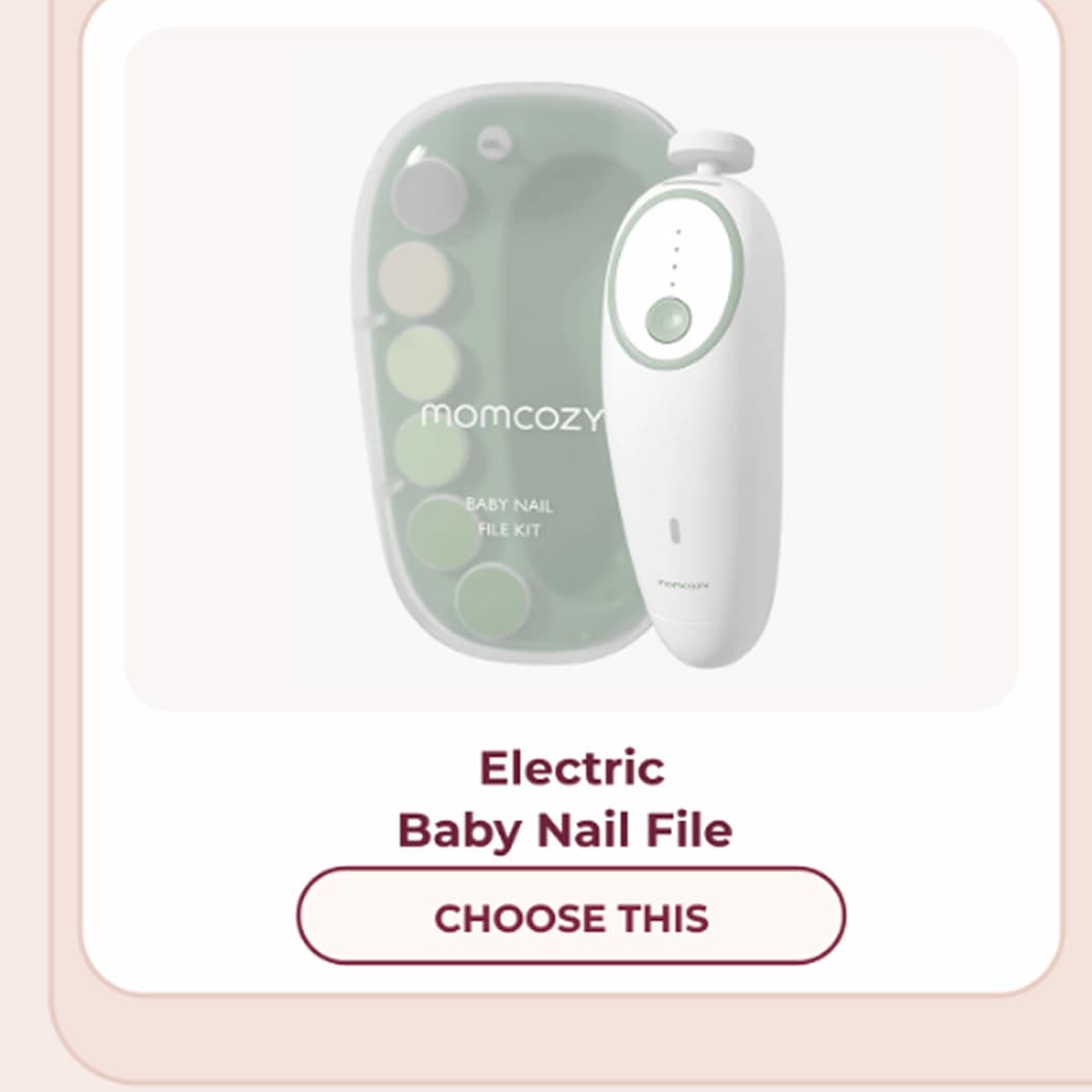 Electric Baby Nail File. CHOOSE THIS