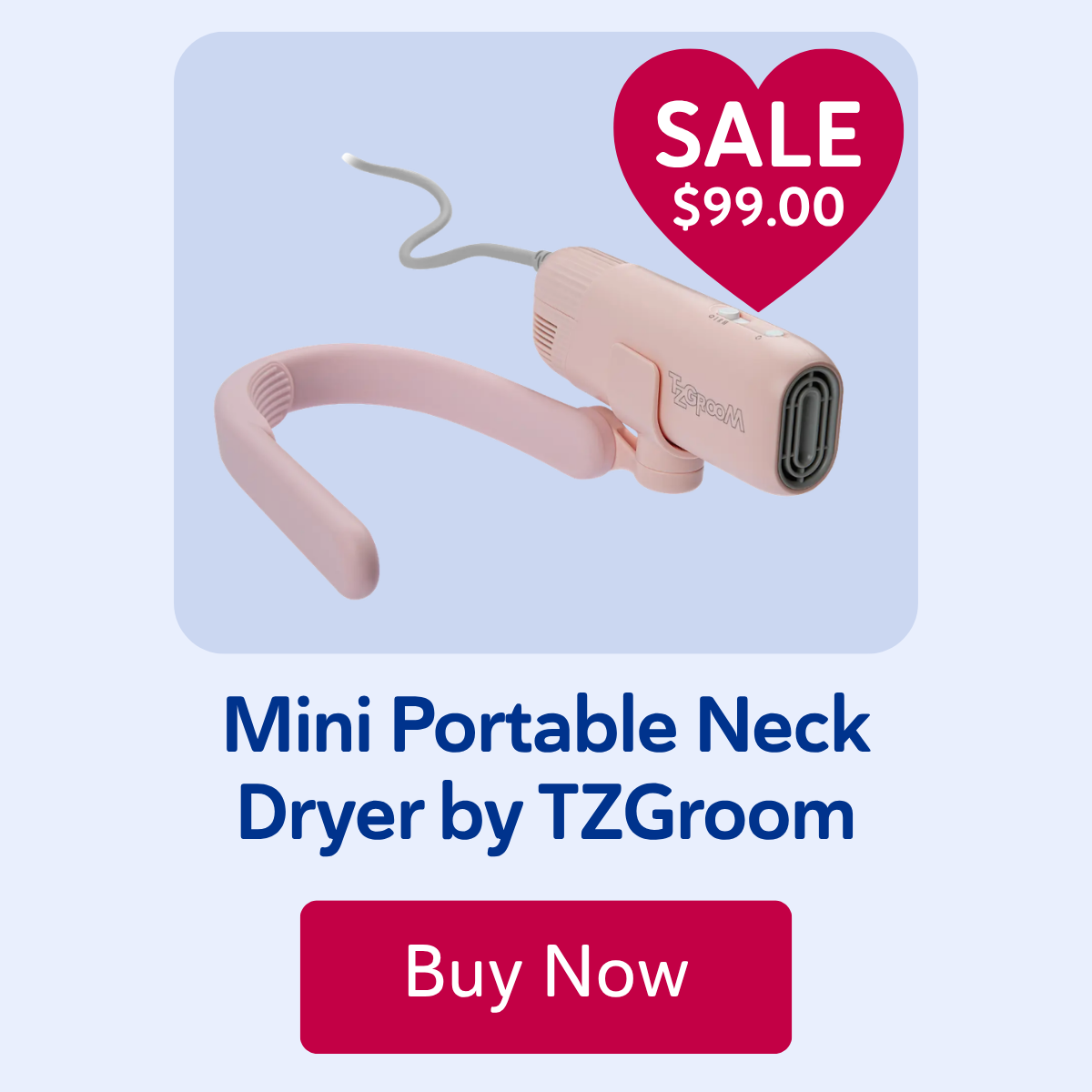 Mini Portable Neck Dryer by TZGroom