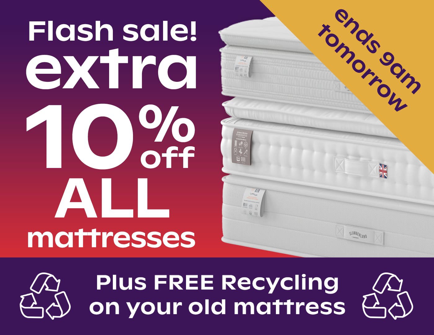 10% off mattresses
