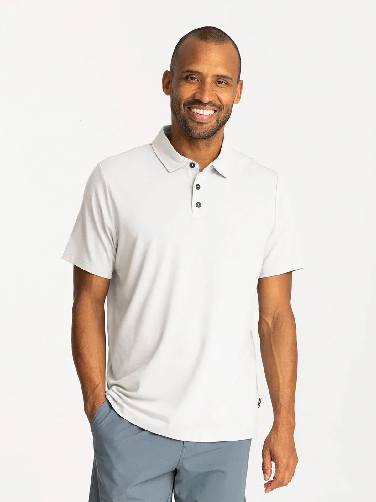 Image of Men's Bamboo Flex Polo II - Bright White