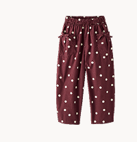 Dot Bow Pocket Pants