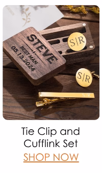 Tie Clip and Cufflink Set