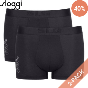 2 Pakkaus Sloggi SLG Base Soft Trunk