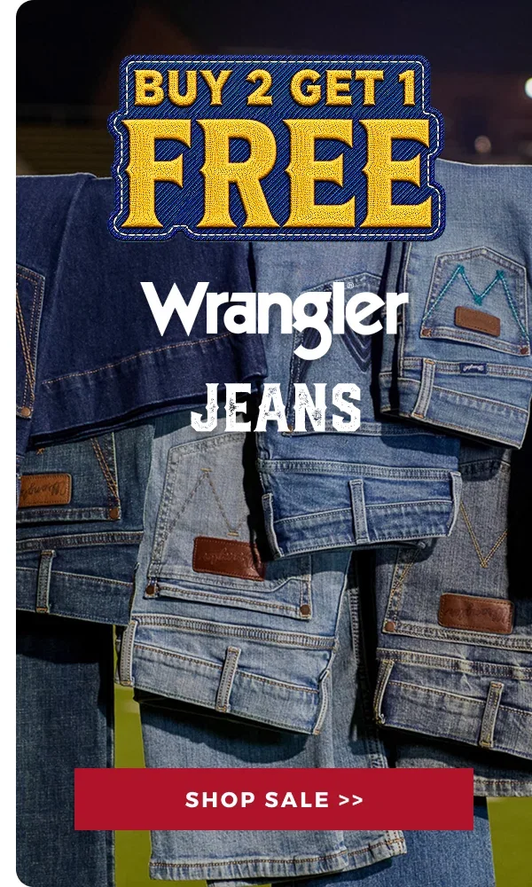 BUY 2 GET 1 FREE WRANGLER JEANS