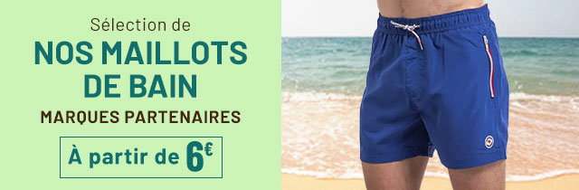 Nos shorts de bain dès 6 euros