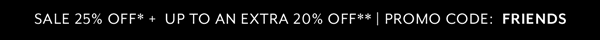 Sale. Extra 20% Off