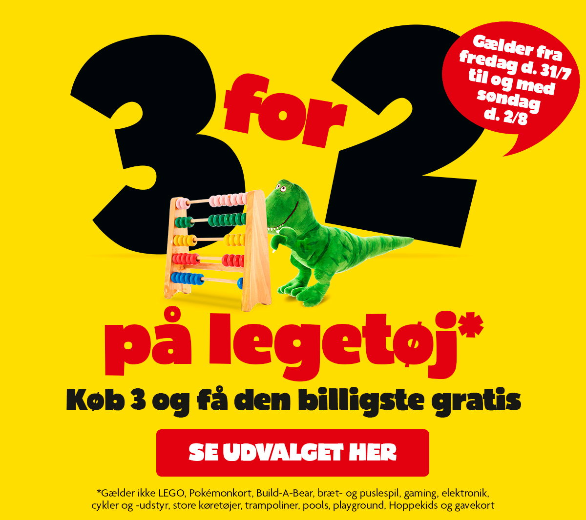 3 for 2 kampagne*